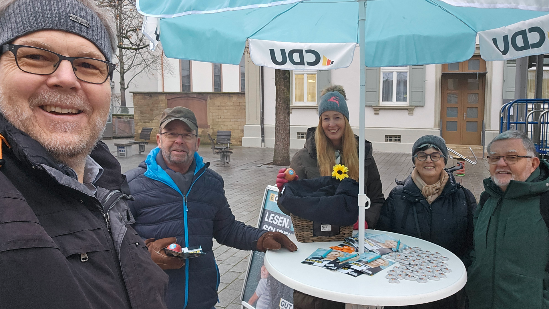 Wahlkampfst�nde der CDU Walldorf