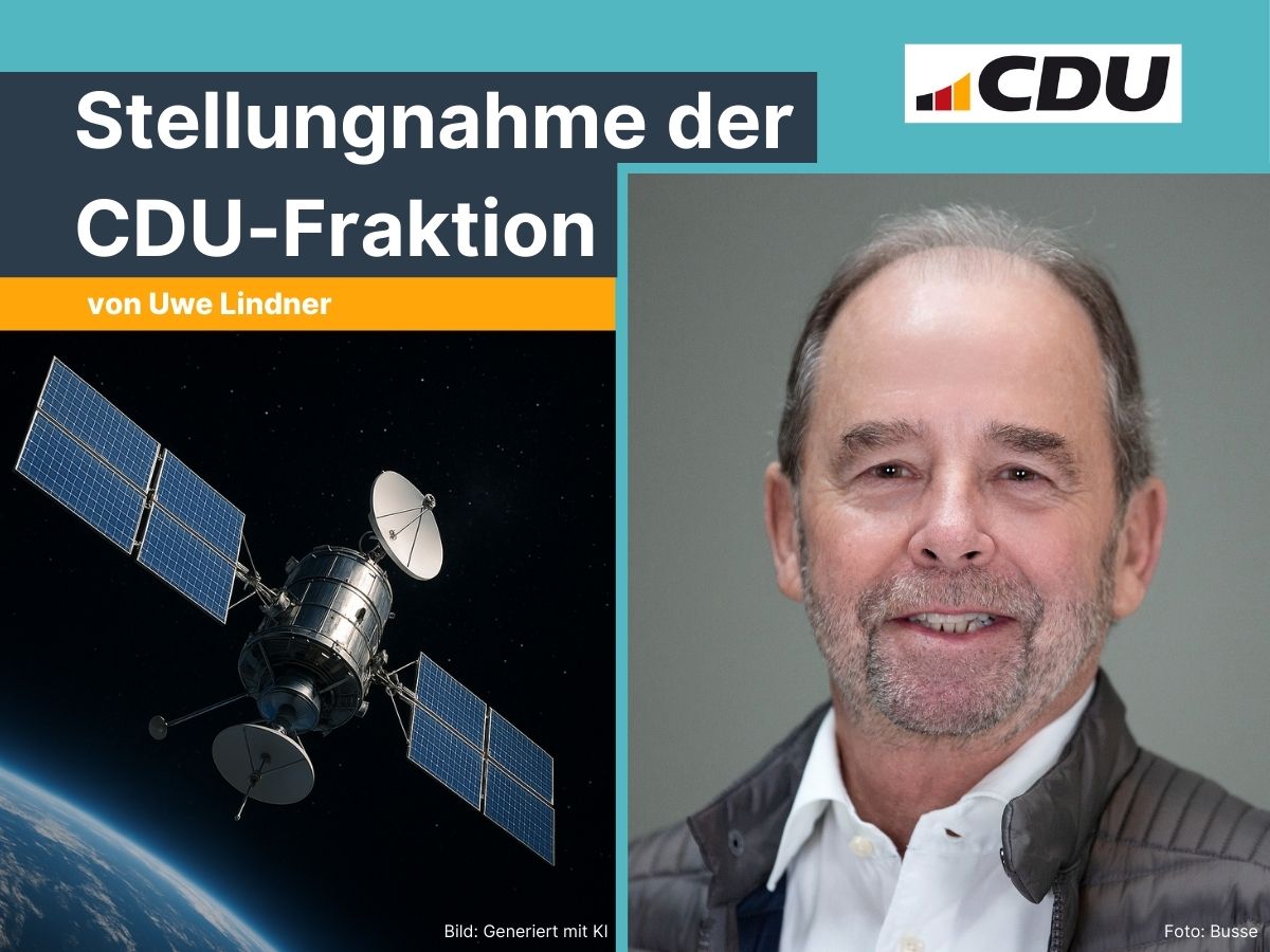 Uwe Lindner nimmt Stellung zum CDU-Antrag auf Satelliten-Internet und Ladem�glichkeit bei Stromausfall