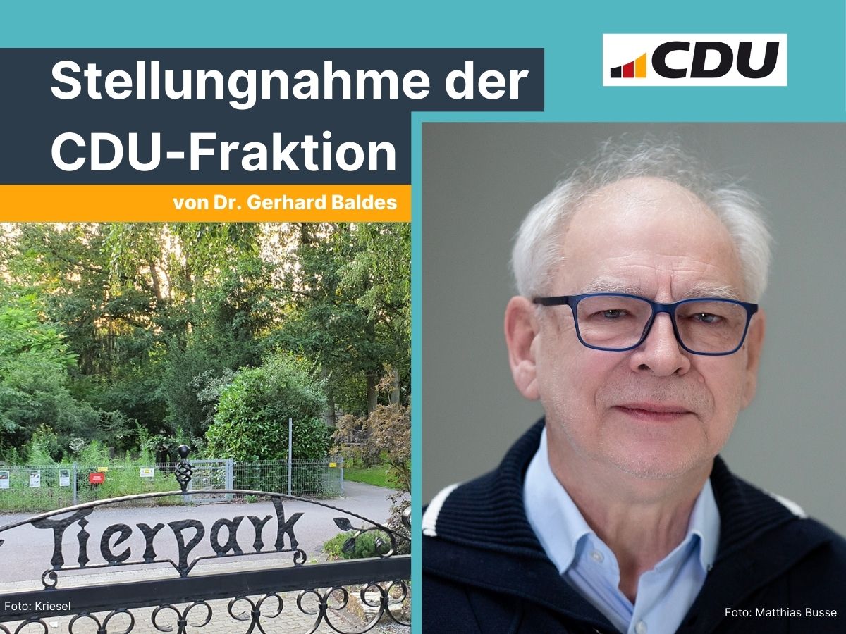 Stellungnahme der Fraktion von Dr. Gerhard Baldes zur Konzeption des Tierparks