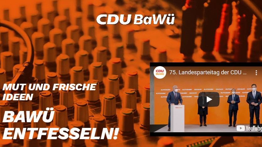Screenshot der Landesparteitagsseite auf lpt.cdu-bw.de
