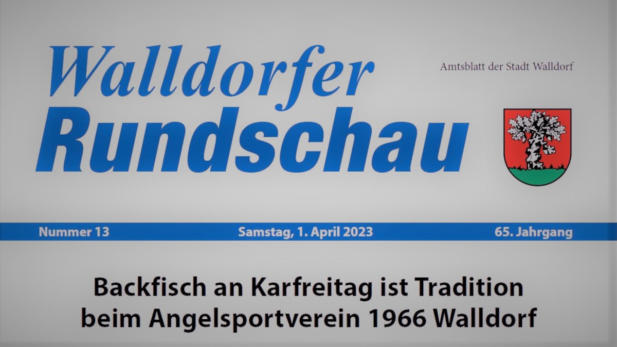 Die Walldorfer Rundschau 2023 Nr. 13 als E-paper | Bildschirmabgriff