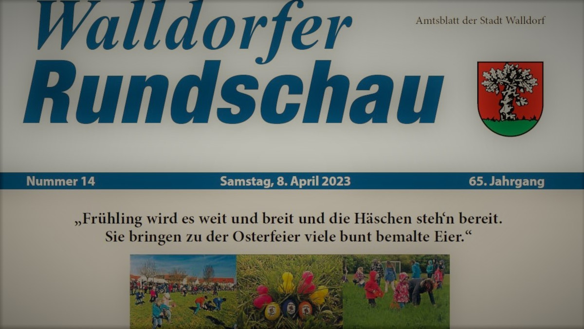 Die Walldorfer Rundschau 2023 Nr. 14 als E-paper | Bildschirmabgriff
