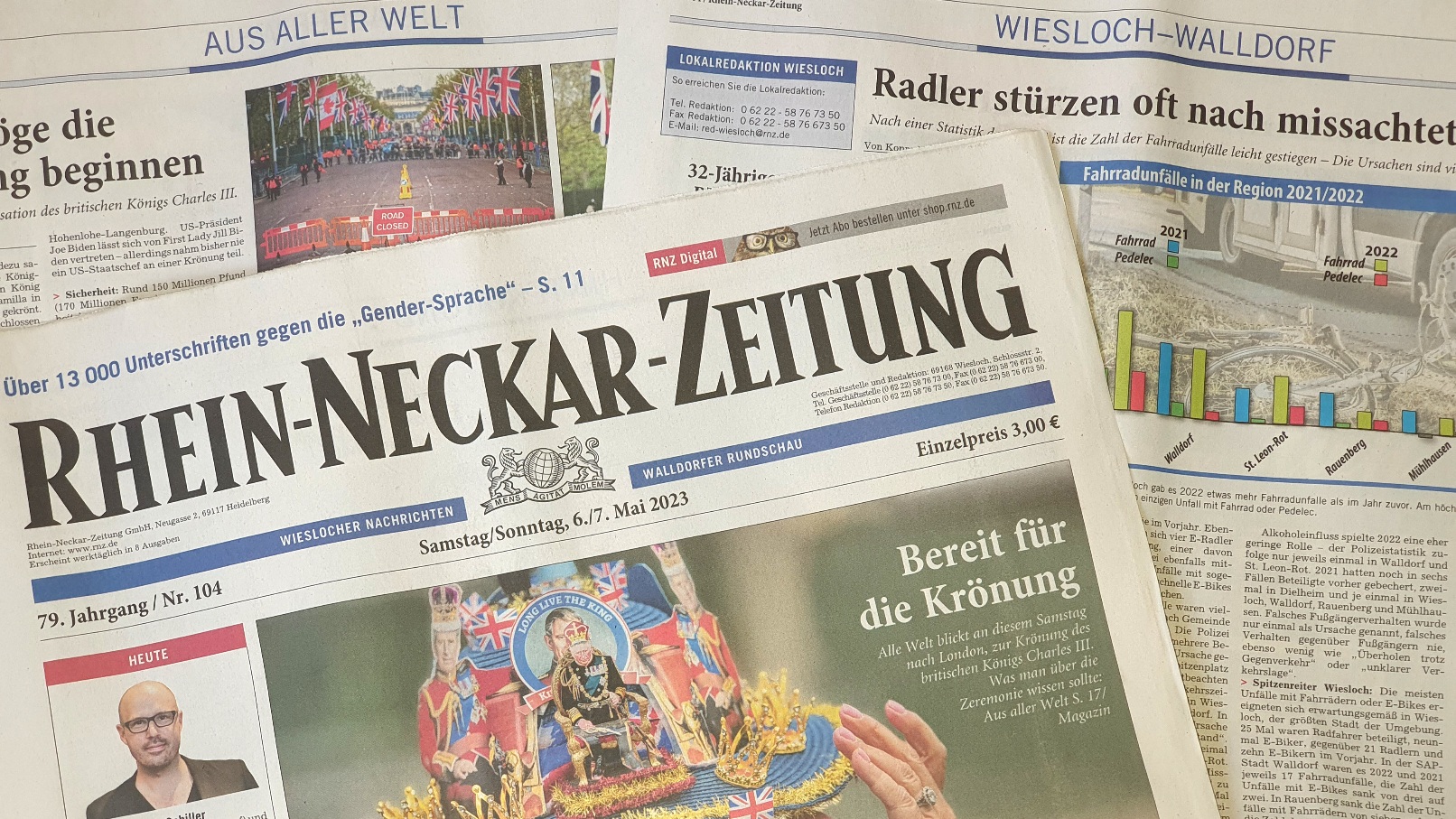Die Rhein-Neckar-Zeitung im Mai 2023 | Foto: Dr. Clemens Kriesel