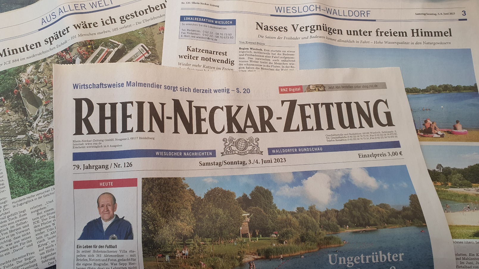 Die Rhein-Neckar-Zeitung im Juni 2023 | Foto: Dr. Clemens Kriesel
