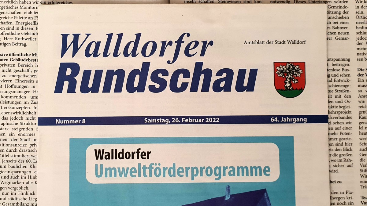Die Walldorfer Rundschau Nr 8. 2022 | Foto: Dr. Clemens Kriesel